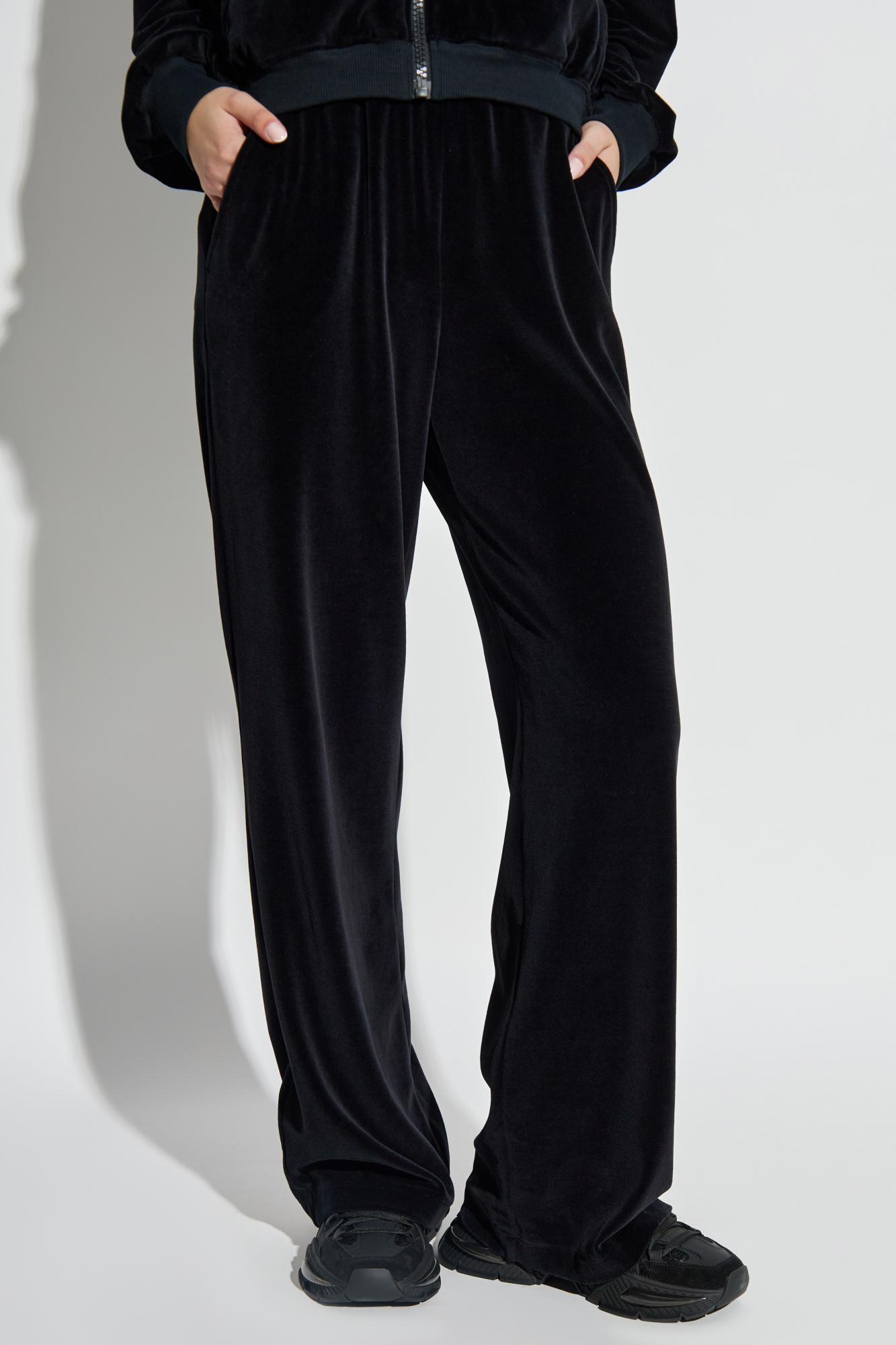 Black Velour Trousers Dolce & Gabbana - Vitkac Italy